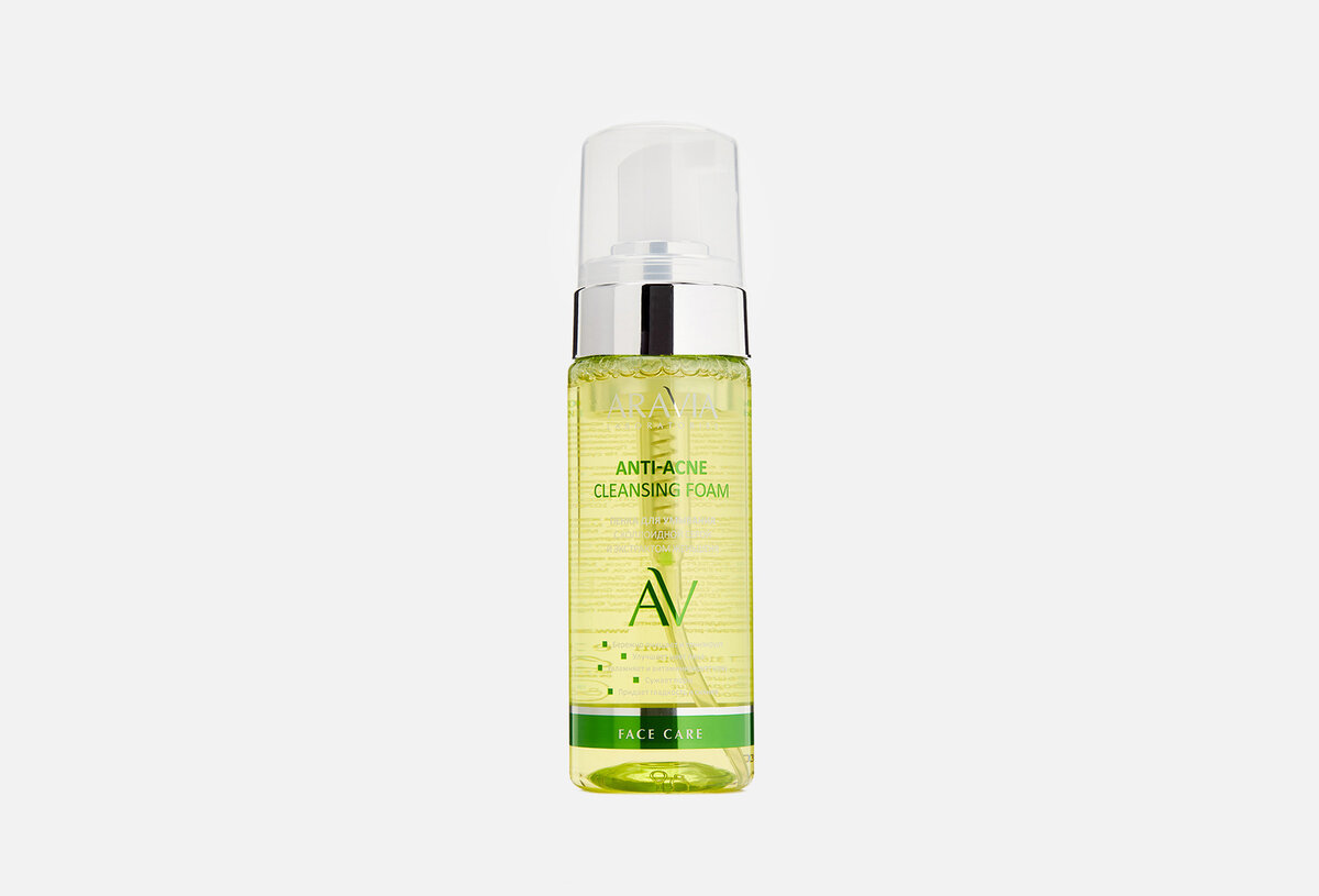 Пенка для умывания ARAVIA LABORATORIES anti-acne cleansing foam. Цена: 600р