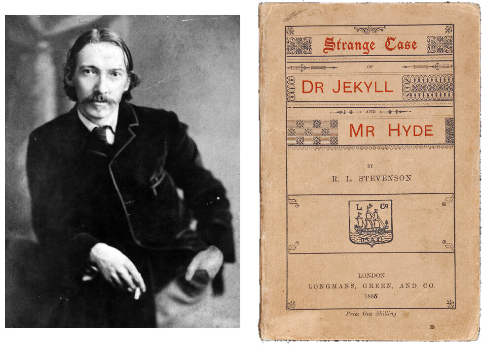 Роберт Луис Стивенсон и его книга.