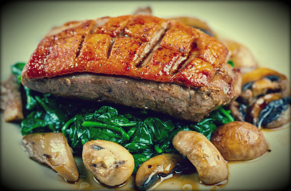 Обжаренная утиная грудка