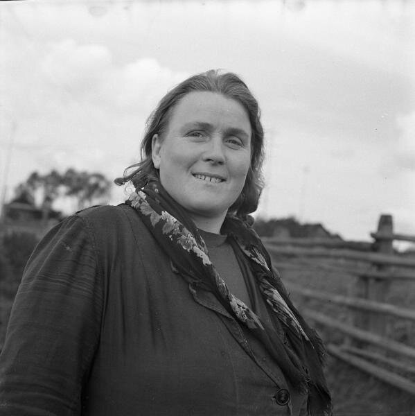 Колхоз имени Кирова. Доярка
Юрий Садовников, 1971 год, Калининская обл., МАММ/МДФ.