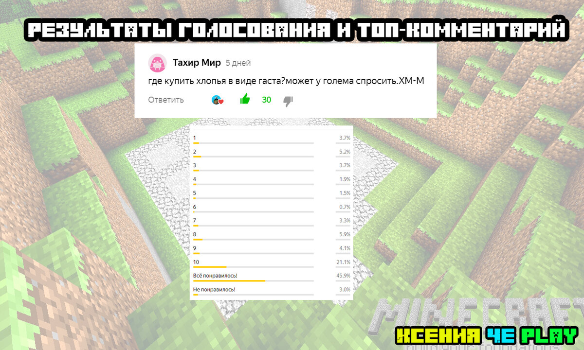Результаты голосования и комментарий