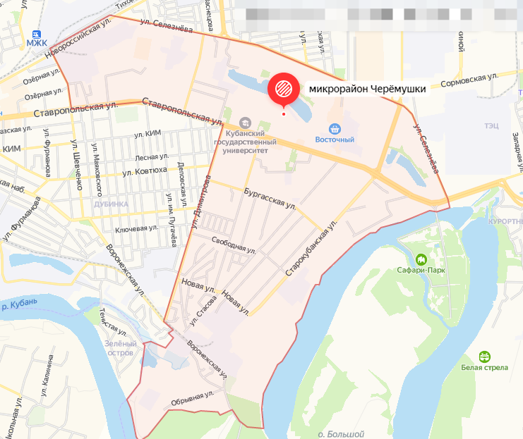Ставропольская краснодар карта