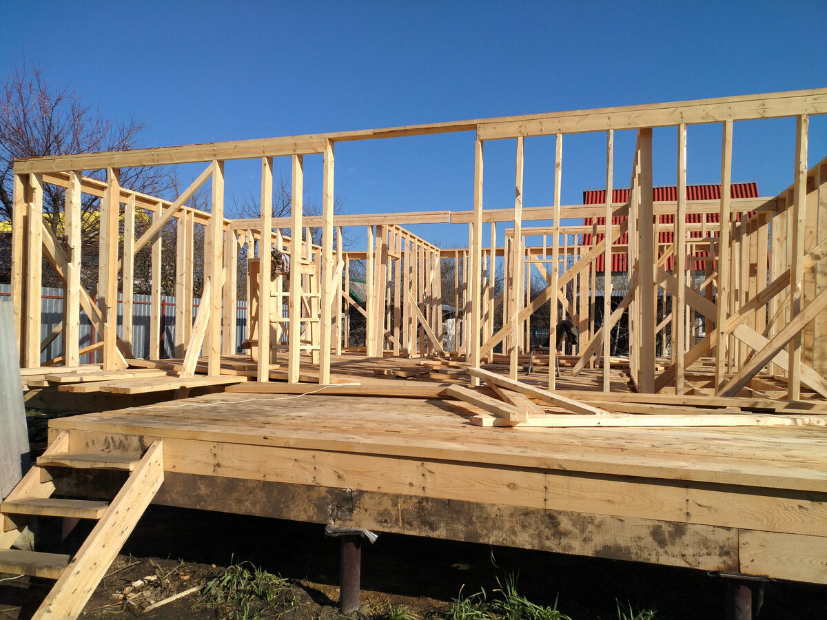 Каркас первого этажа