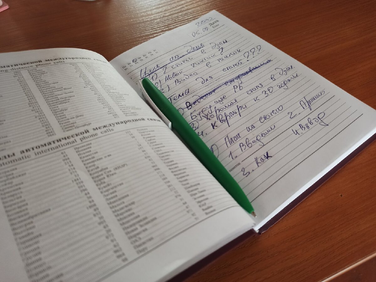 Планы на сегодня. 05.08.2020