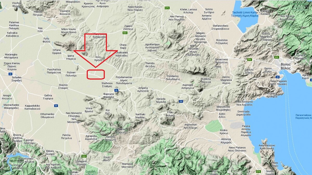 Схема на битката при Фарсала