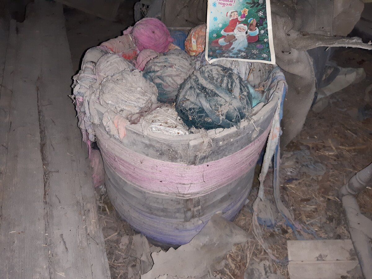 Клубки под слоем пыли. Фото автора.