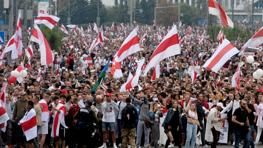 Протесты в Беларуси. Источник фото: https://news.liga.net/