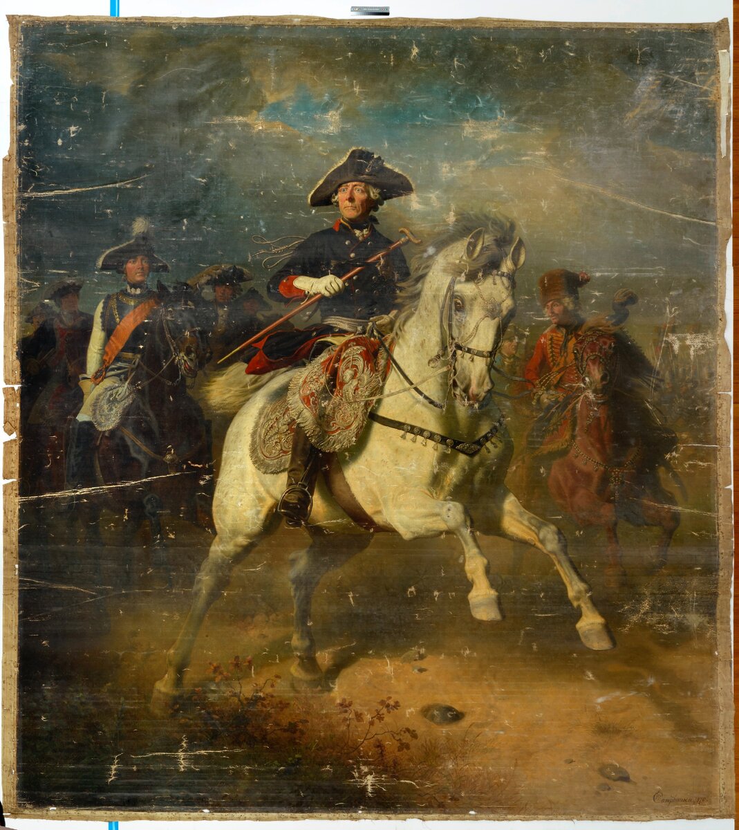 Фридрих второй в сражении