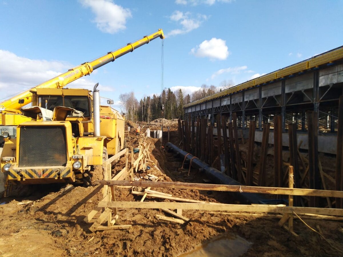 Строительство компрессорной станции в городе Вологда.