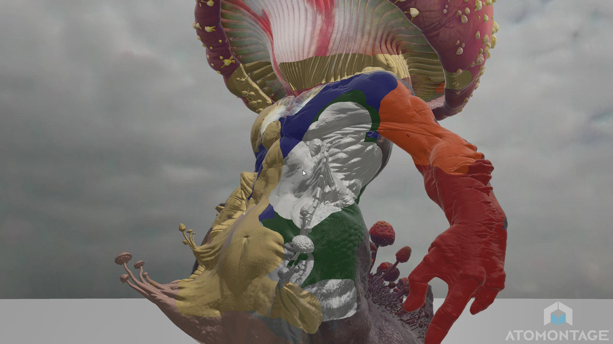 Воксельная модель до удаления части вокселей.