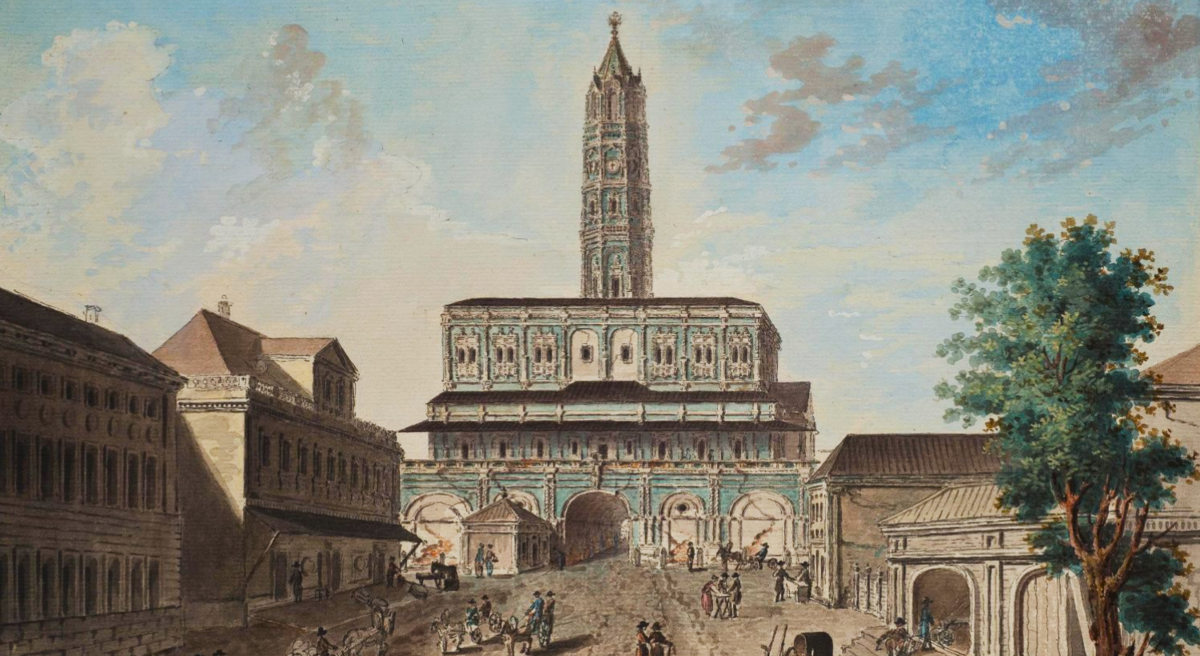 Гильфердинг Ф. Вид на Сухареву башню от Сретенки. 1780-е гг. ГИМ