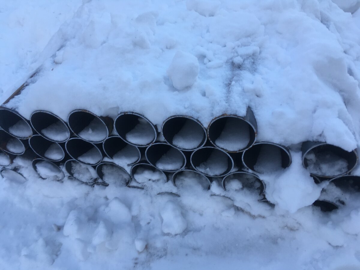 Металлопрокат под снежным покровом!