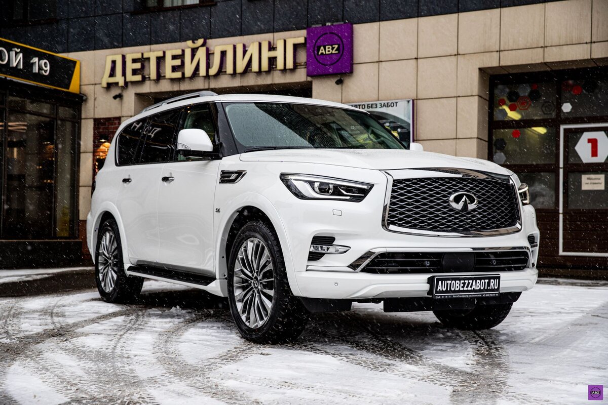 Лайфхак! Чем защитить белый Infiniti QX80 чтобы он не желтел | ABZ  Детейлинг | Дзен