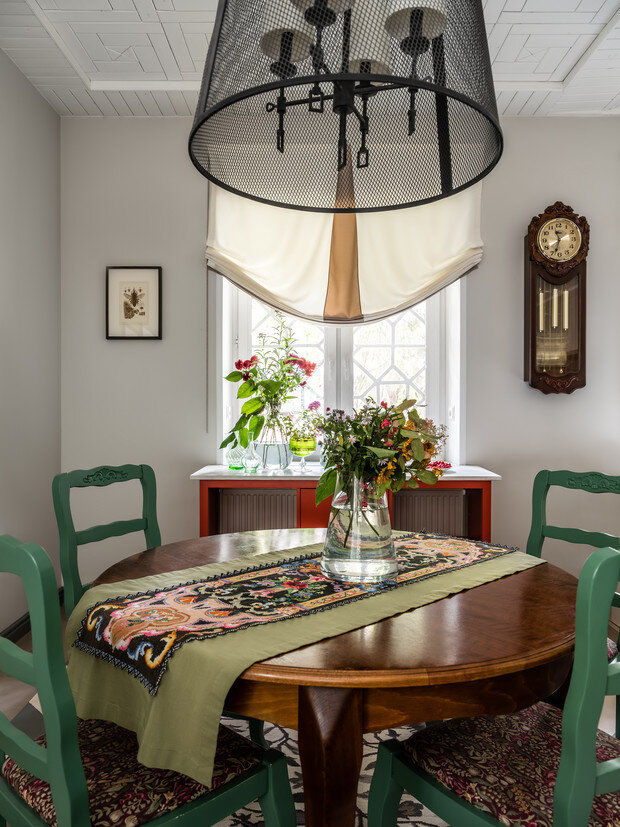 Переделка дачного дома с печью: кантри-шик и яркие детали | myDecor | Дзен