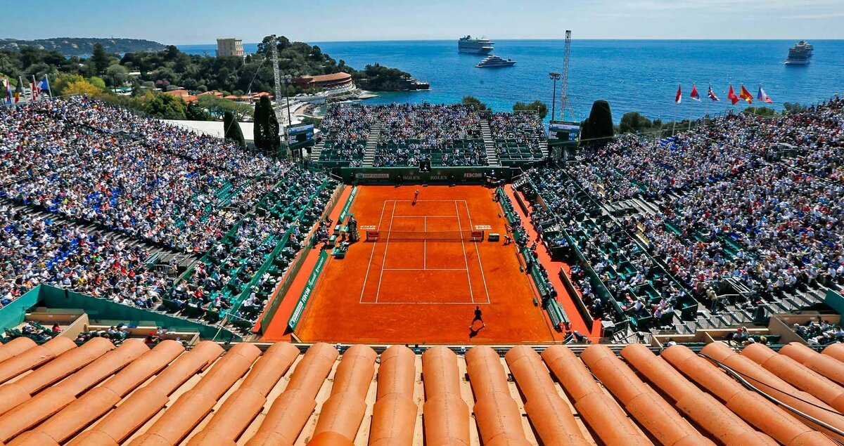 Главный корт турнира Rolex Masters Monte-Carlo - корт имени короля Монако Ренье III 