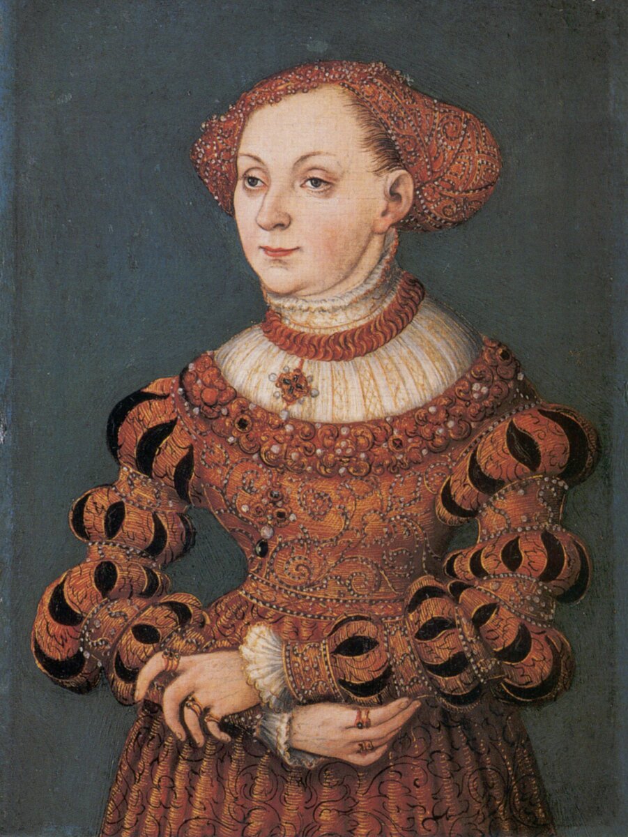 Лукас Кранах Старший - "Портрет Магдалены Саксонской" (ок. 1534 г.) 