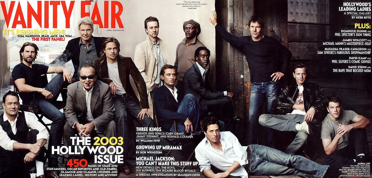 Обложка Vanity Fair 2003 года. Источник для фото - Яндекс
