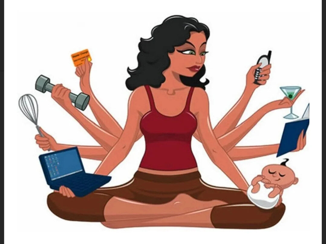 Многорукая богиня Лакшми, наверно, тоже была фрилансером😂Яндекс.картинки