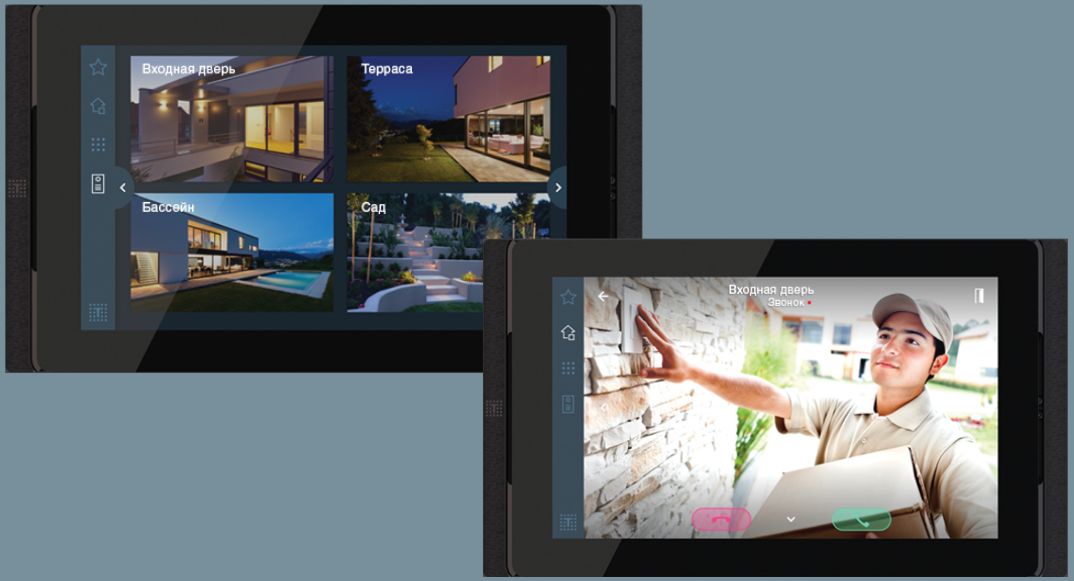  IP-видеодомофон и монитор системы видеонаблюдения 