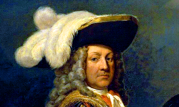 Луи-Жозеф, герцог Вандомский, маршал Франции, 1706 г. Фрагмент. Художник Хендрик Шеффер  (1798–1862). 1835 г. Версальский дворец, Париж, Франция. Из открытых источников