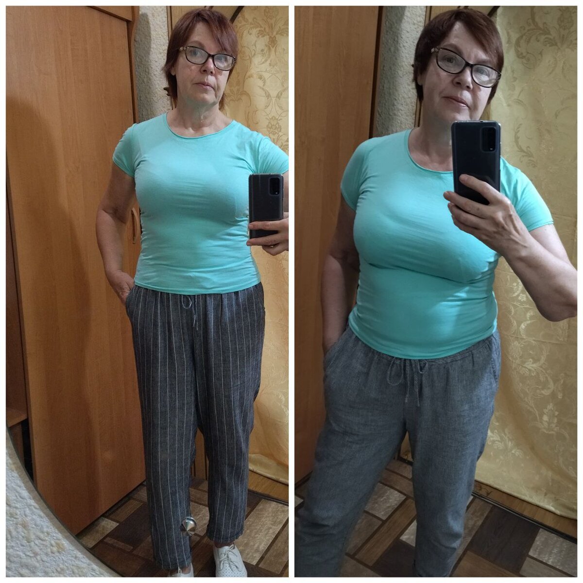 Слева фото автора на сегодняшний день, справа на 27 июля.