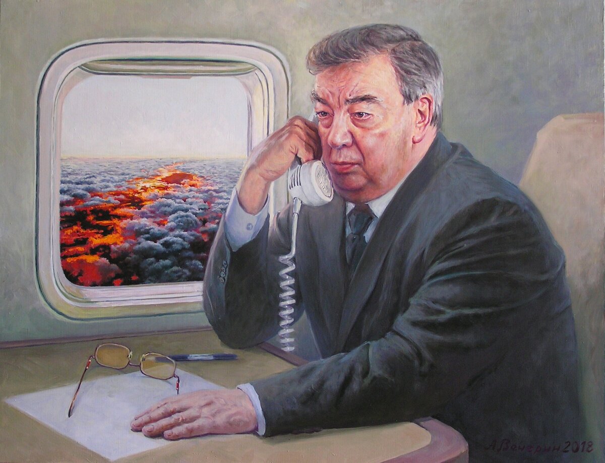 Разворот российского самолета над Атлантикой