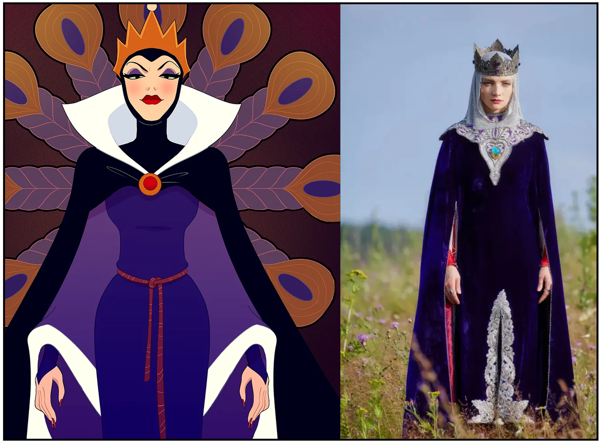 Злая королева - слева, Варвара - справа. Или наоборот. Какая разница...