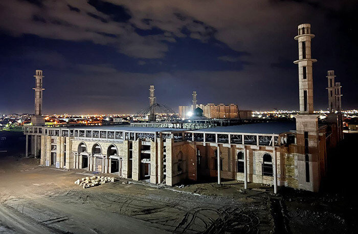   Строительство духовного центра имени пророка Исы. Фото: пресс-служба