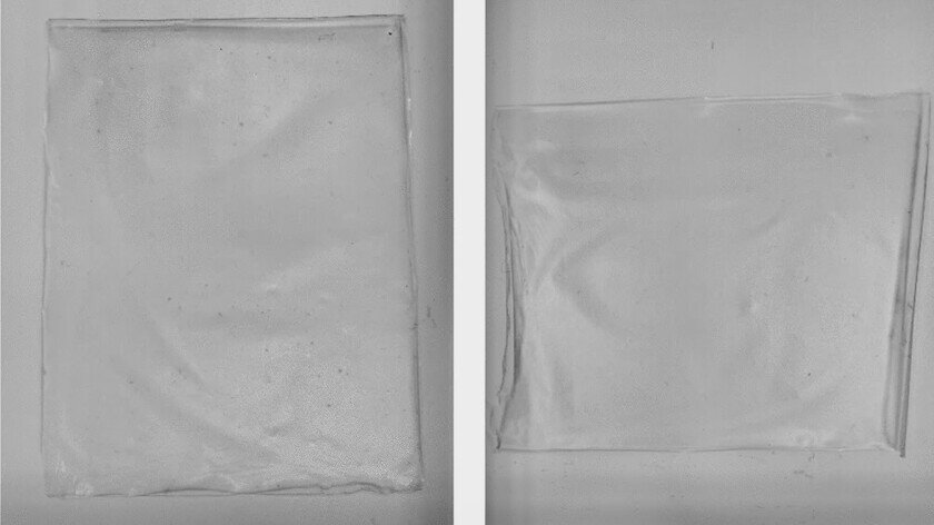    Так выглядит эта пленка. Ничем не отличается от обычной. Фото: Nature