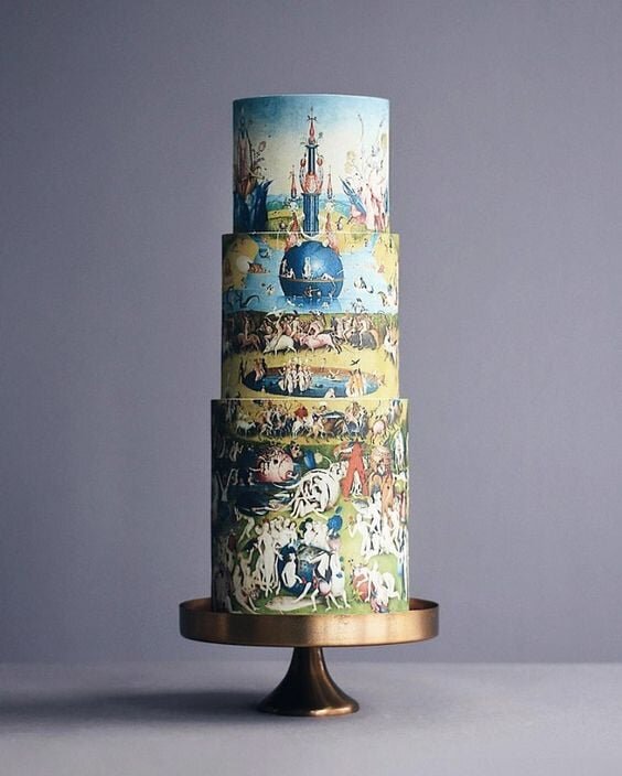 Торт, вдохновленный Иеронимусом Босхом.