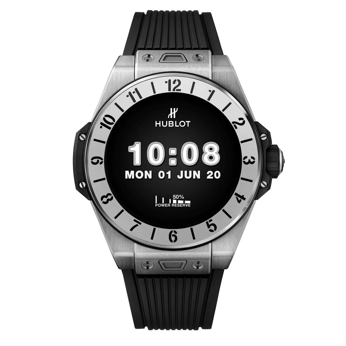 Цифровая индикация циферблата Hublot Big Bang E Titanium