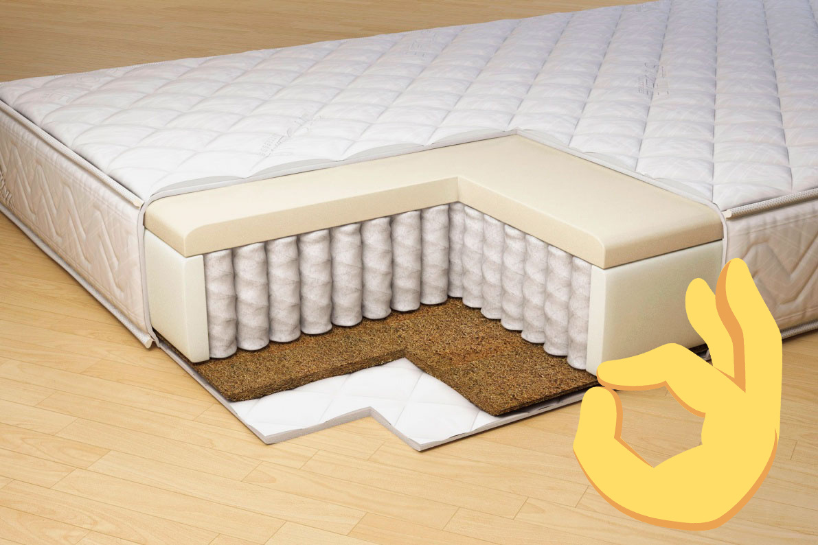 Хороший матрас с независимым пружинным блоком — правильное вложение