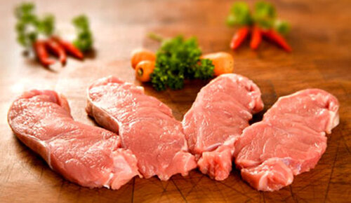 • Телятина.  Телятина содержит большое количество протеина, а также особые вещества,  которые улучшают работу сердца и помогают быстрее восстанавливаться  после полученных травм.