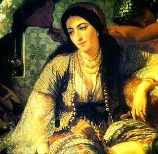Картина наложницы султана. Нарисована со слов слуг