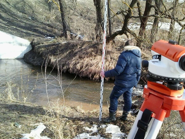 Гидрометеорологические инженерные изыскания на р. Безымянный, г. Электросталь, Московская область