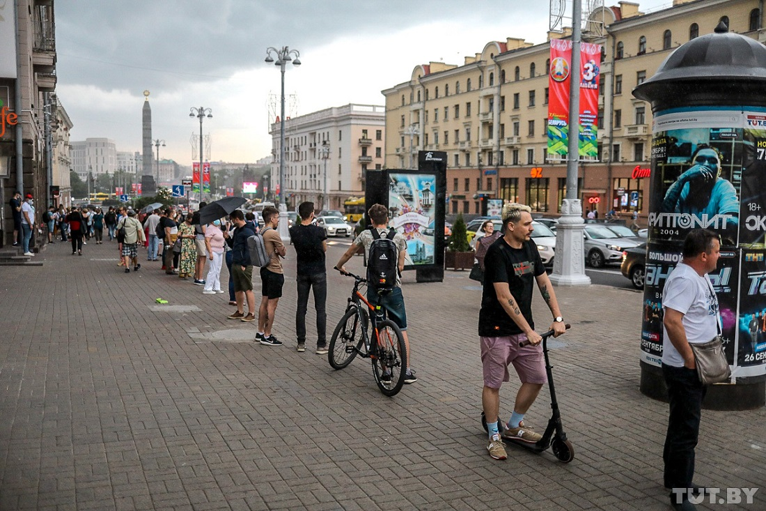 В Минске прошла стихийная акция протеста после задержания конкурента Лукашенко