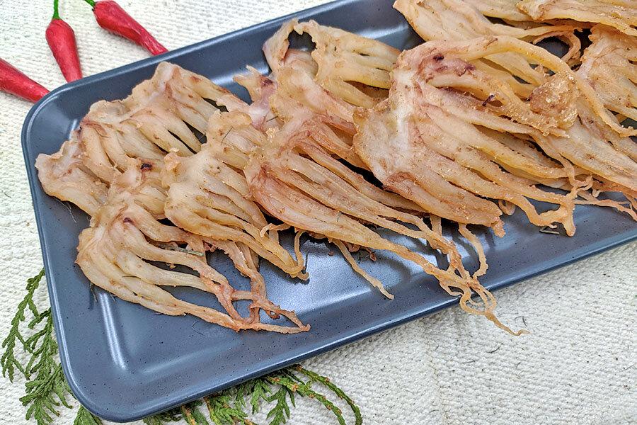 Сервировка кальмара 