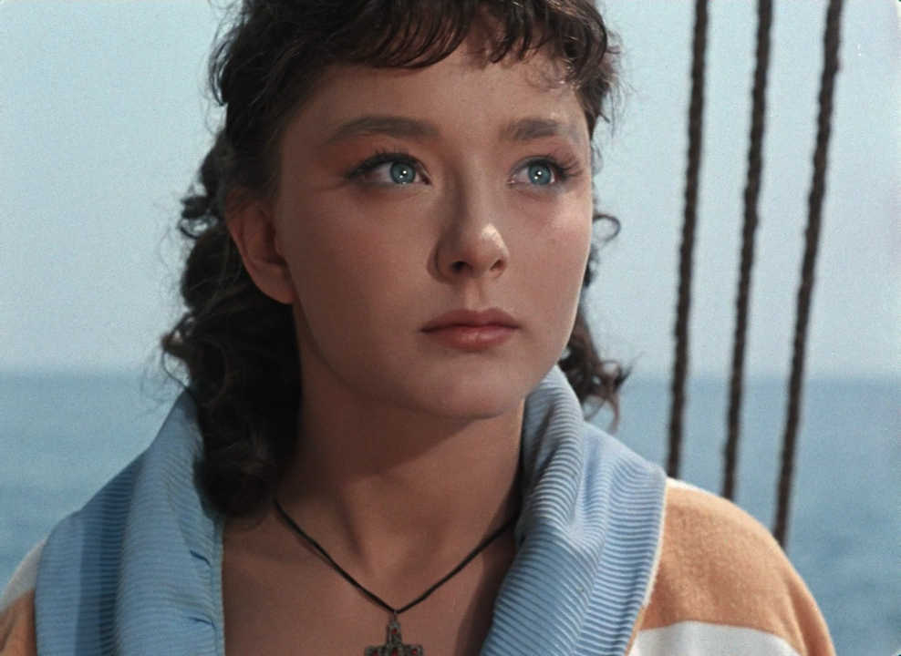 17 летняя Анастасия в роли Гуттиэре в Х/Ф "Человек-амфибия", 1961 год.