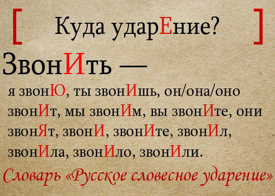 Звонит ударение. Как правильно позвонит или позвонит ударение.