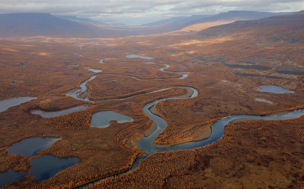 Плато Путорана грандиозный горный