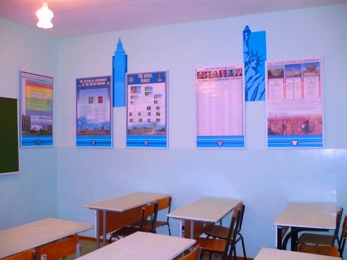 Вот такой примерно и у меня кабинет. 2 ряда. 