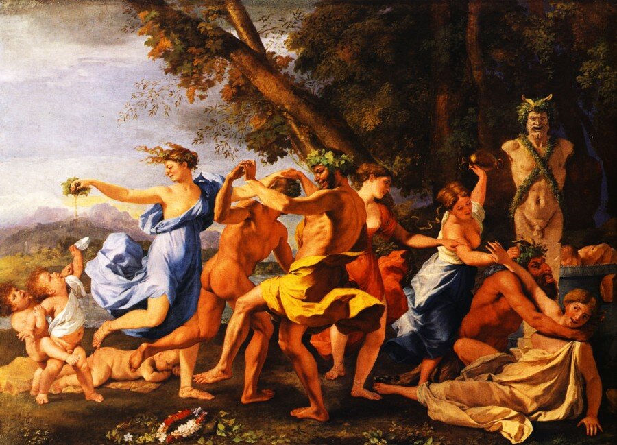 Вакханалии (празднования  в честь Бахуса (Диониса)) в Древнем Риме https://teachron.livejournal.com/225823.html