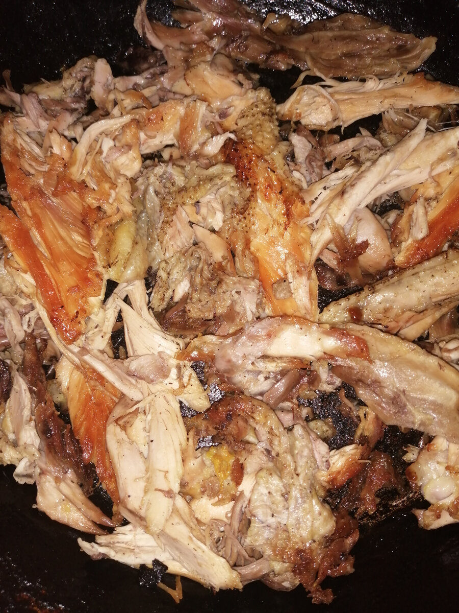 Жареная курица.