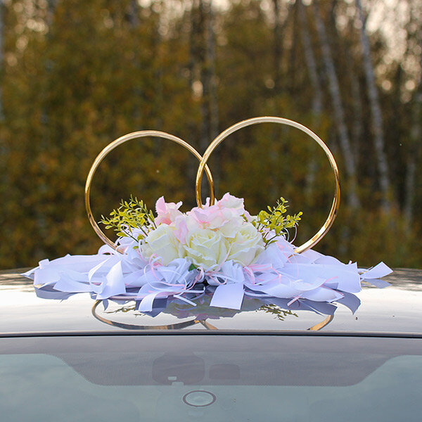 СВАДЕБНЫЕ КОЛЬЦА НА МАШИНУ своими руками / DIY wedding rings on a car