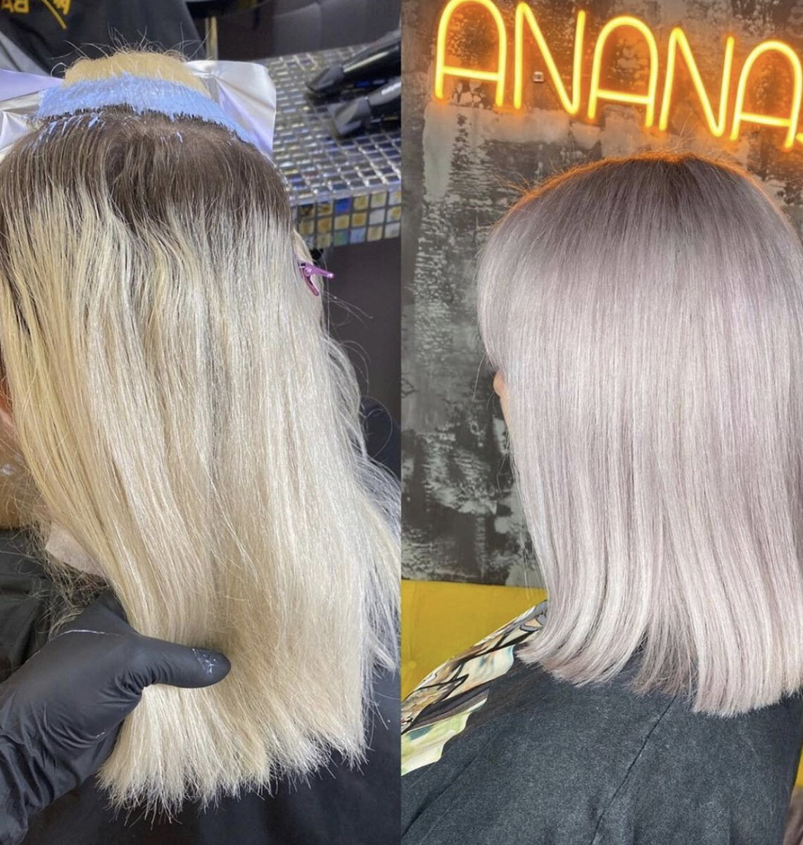 Осветление корней без контакта с кожей