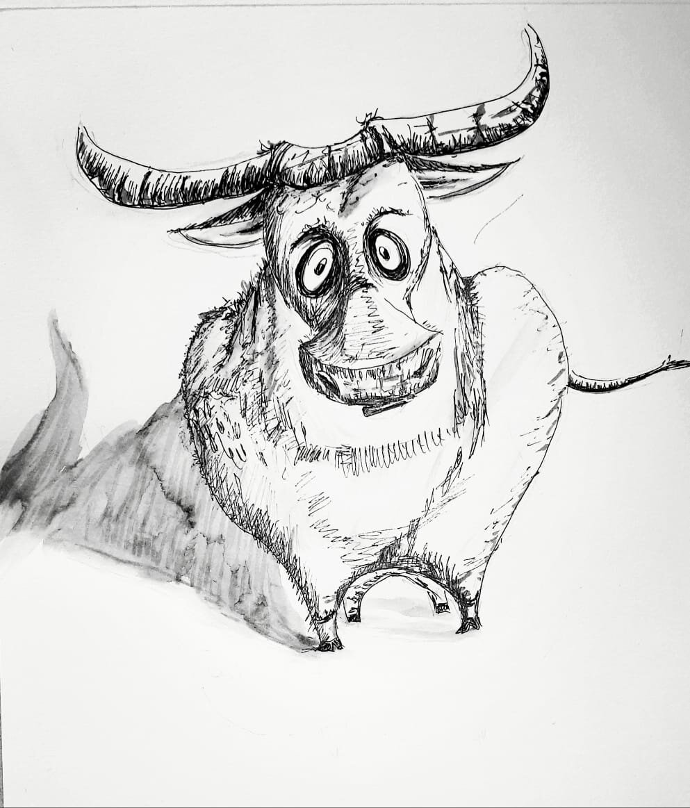 Графика открытка. Пробую себя в разных стилях.