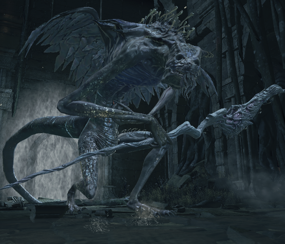 Задание №1. Из какой игры этот босс: Bloodborne или Dark Souls III? Как его называют? Напиши ответ в комментариях!