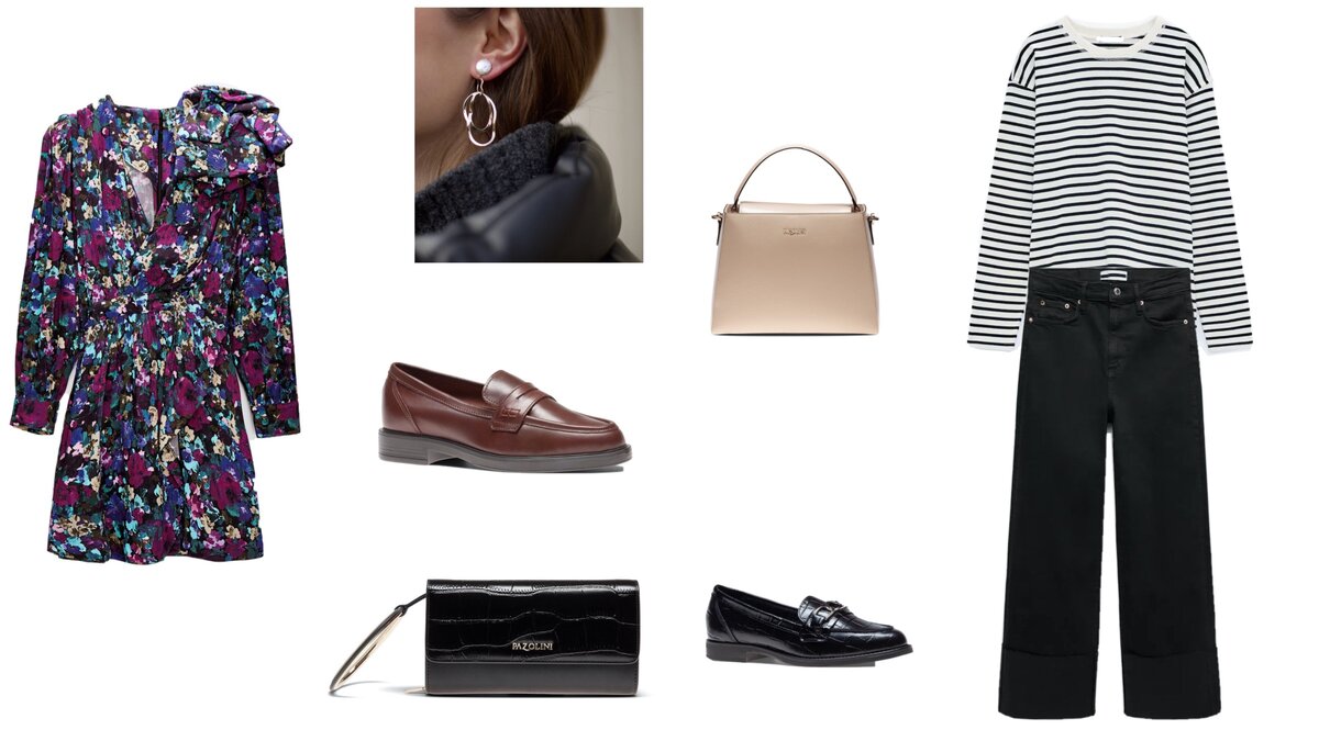 На фото лоферы из премиальной кожи и сумки PAZOLINI