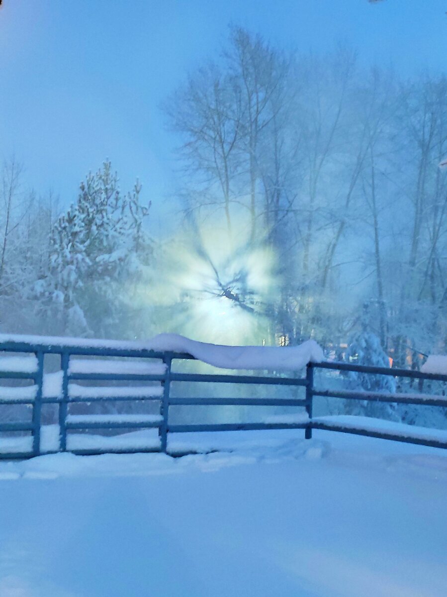 Зимний вечер.