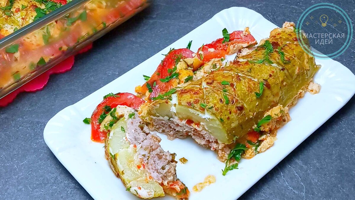 Беру 2 кабачка, немного фарша и готовлю вкусный ужин на всю семью (простой  рецепт без сыра) | Мастерская идей | Дзен